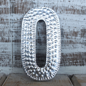 4x Sm Arty Aluminum Letters - O