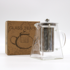 Glass Infuser Teapot - Tower Shape - 750ml - Gift Boxed