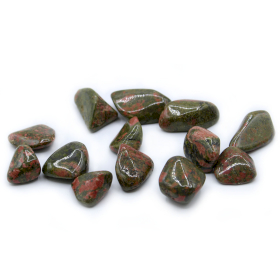 24x L Tumble Stones - Unakite L