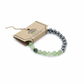3x Faceted Gemstone Bracelet - Magnetic Jade