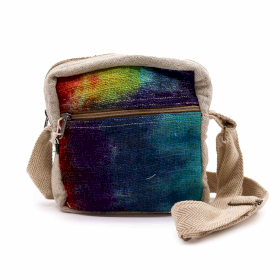 Tiedye Hemp Messegner Bag 1  Zip