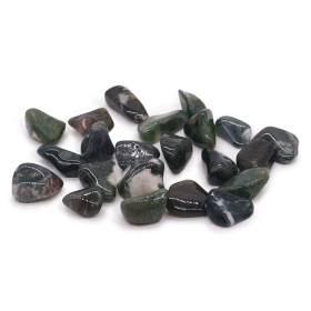 24x L Tumble Stones - Green Moss L