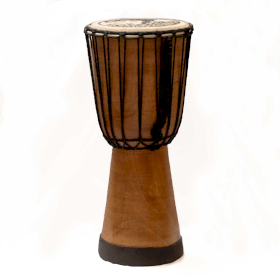 Handmade Wide Top Djembe Drum - 40cm - Damaged