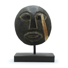 Timor Tribal Decorative Mask - Black 27x20cm