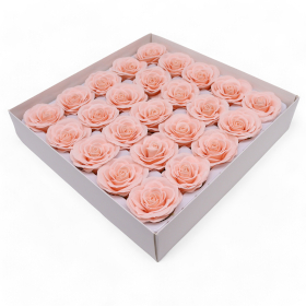 25x Craft Soap Flower - Lrg (7-Layer) Vintage Rose - Edwardian Blush