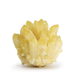 Enhanced Quartz Cluster - Yellow Ghost Quartz (approx 250-300gm 8cm)