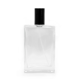 6x 100ml Square Chunky Bottle, Black Spray and Cap