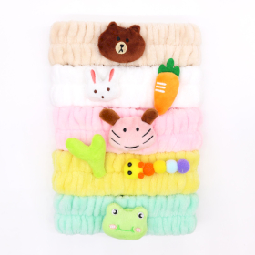 5x Cute Makeup Headbands - Cute Animals (assorted)