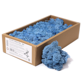 Quality Decoration Reindeer Moss - Blue - 635g Box