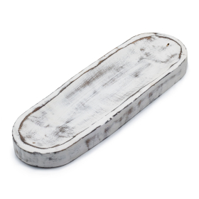 4x Large Incense Tray 30x10cm - Classic Whitewash