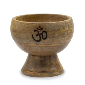 Lrg Ritual Bowl Incense Cone Holder 11x9m - Om