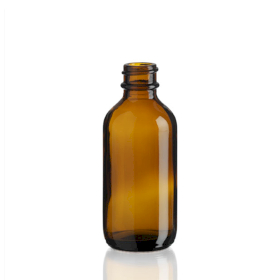 80x 60ml Amber Glass Boston Bottle - No Cap