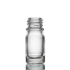 255x 5ml Clear Glass Dropper Bottle - No Cap