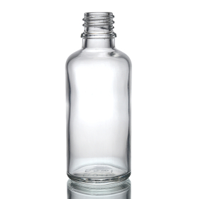 70x 100ml Clear Glass Dropper Bottle - No Cap