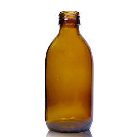 54x 250ml Amber Glass Medicine Bottle - No Cap