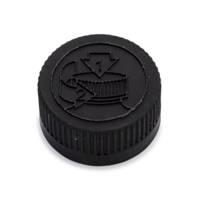 50x Cap for Glass Medicine Bottle Black CR / TP 28mm