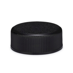 50x Cap for Glass Medicine Bottle Black Plastic Black 28mm