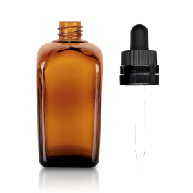 64x 50ml Amber Glass Alchemist Bottle with Pipette