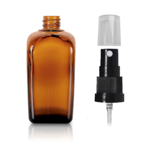 64x 50ml Amber Glass Alchemist Bottle with Atomiser Spray