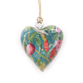 24x Lrg Decor Wood Hearts -  Bird & Floral