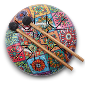 Steel Tongue Happy Drums  Multi Coloured - 17x13cm