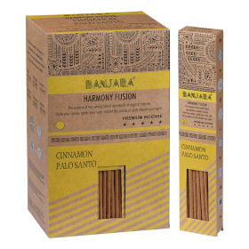 12x Banjara Palo Santo Smudge Incense Sticks - Cinnamon