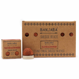 12x Banjara Smudge Beads  - Sandalwood