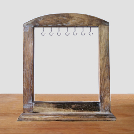 Medium Hanging-Things Stand - Dark Wood (40x30cm)