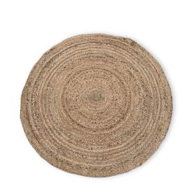 Round Soft Jute Rug - 90cm