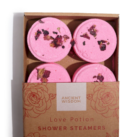 3x Set of Zen Shower Steamers - Therapy Wellness Gift Set- Love Potion