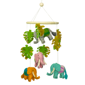 Handmade Felt Mobile - Elephant