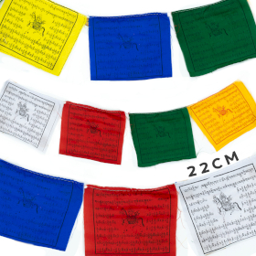 5x Large Tibetan Prayer Flags - 22cm (10 Flags)