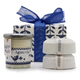 Gift Box - Parma Violet (Candle) + Seasalt and Moss & Dolly Blue (Fizz)