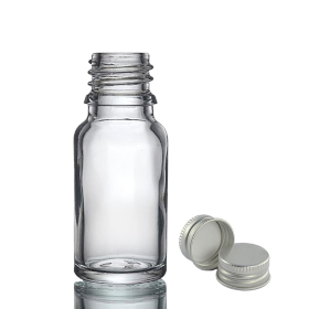 192x 10ml Clear Glass Dropper Bottle  with with Aluminium Cap