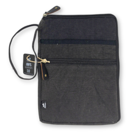 Stonewash  Large Laptop Pouch - Charcoal - 30x40cm