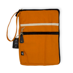 Canvas Large Laptop Pouch - Orange - 30x40cm