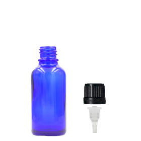 255x 5ml Blue Glass Dropper Bottle with Dropper Cap