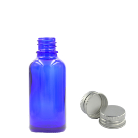 192x 10ml Blue Glass Dropper Bottle with with Aluminium Cap