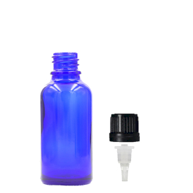 192x 10ml Blue Glass Dropper Bottle with Dropper Cap