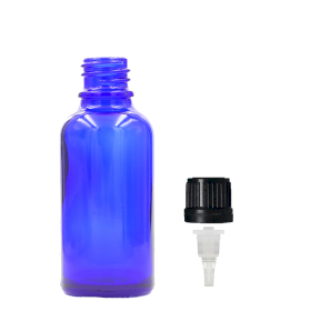 110x 30ml Blue Glass Dropper Bottle with Dropper Cap