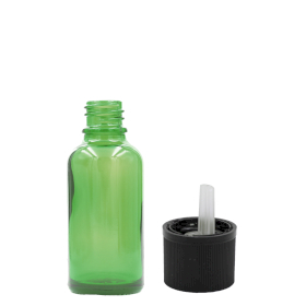 255x 5ml Green Glass Dropper Bottle with Child Resistant Dropper Cap