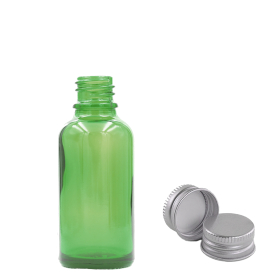 192x 10ml Green Glass Dropper Bottle with Aluminium Cap