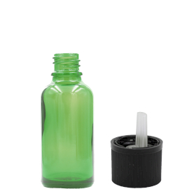 192x 10ml Green Glass Dropper Bottle with Child Resistant Dropper Cap