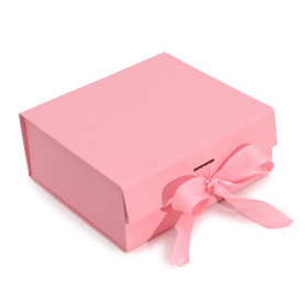 3x Flat Pack Gift Box - Medium Square (20x18.2x8cm) - Pink