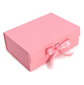 3x Flat Pack Gift Box - Large (28.2x20.2x9.2cm) - Pink