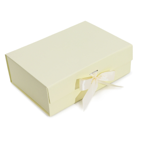 3x Flat Pack Gift Box - Large (28.2x20.2x9.2cm) - Ivory