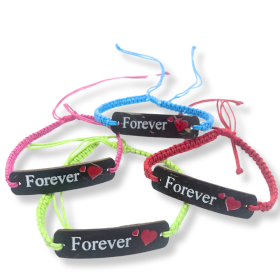 12x Handmade Friendship Bracelets - Friends Coconut Print (Assorted)