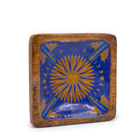 Big Enamelled Square Trinket Tray 15x15x2.5cm - Hop Hare