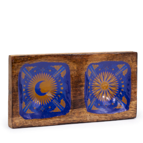 Double Enamelled Trinket Tray 20x10x2.5cm - Hop Hare