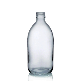 48x 250ml Smoked Grey Glass Medicine Bottle - No Cap